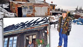 Okno s výhledem na řeku a muškáty jsou už jen minulostí. Z domu Mikulenkových zůstala jen část základů a sklep. Je to spoušť, říká Jiří Mikulenka.