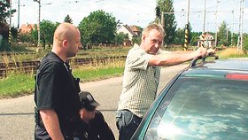 Jiří Novák při silniční kontrole v Opatovicích