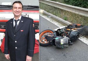 Jsem hasič a znalosti z práce se projevily, podotkl Jiří Oharek k zákroku, kdy zachránil život mladého motorkáře.