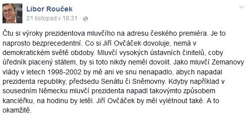 Europoslance Roučka (ČSSD) naštvala Ovčáčkova kritika premiéra Sobotky.