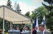 Prezident republiky Miloš Zeman v Lánech přivítal prezidenta Slovinska Boruta Pahora (12. 7. 2021)