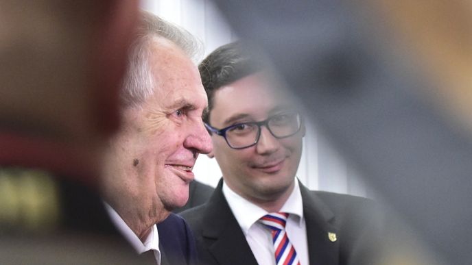 Miloš Zeman a Jiří Ovčáček.