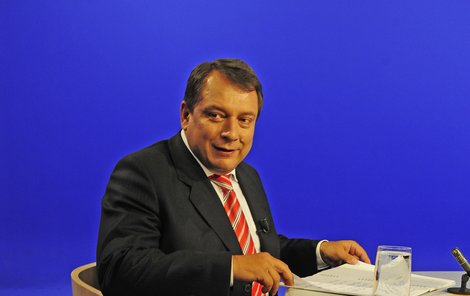 Jiří Paroubek při besedě v televizi