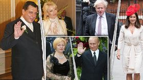 Paroubek válčí s Petrou, exministra vyhnala žena za nevěru. Rozvedli se Putin i Merkelová