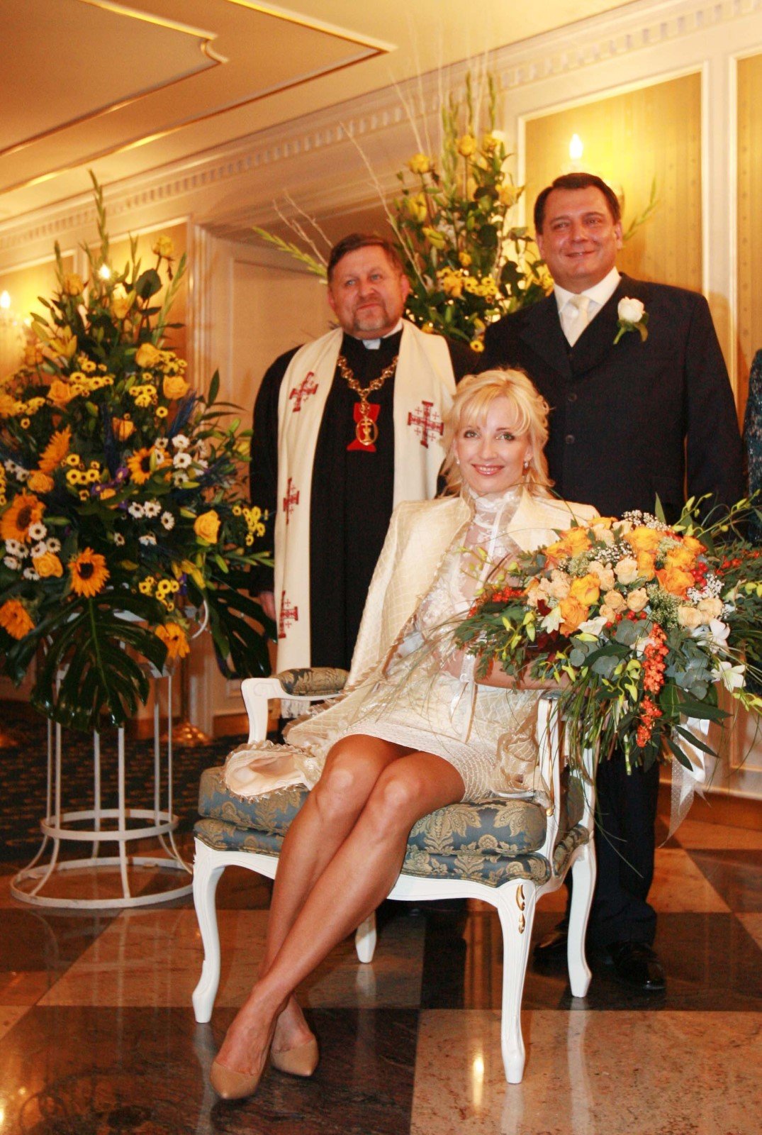 Svatba Jiřího Paroubka a jeho dnes již bývalé manželky Petry.