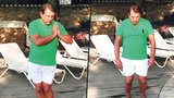 Paroubek cvičí usilovně s mnichy i u moře: Za 5 let zhubl 10 kilo!