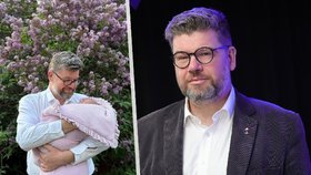 Jiří Pospíšil si užívá dcerku Medu.
