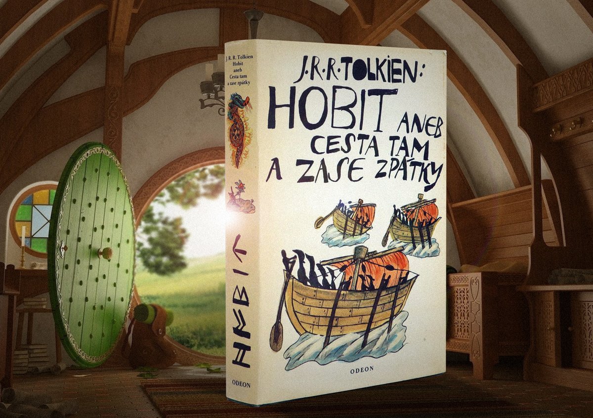 Fascinující příběh Tolkienova Hobita poprvé představily tuzemským čtenářům Šalamounovy ilustrace.