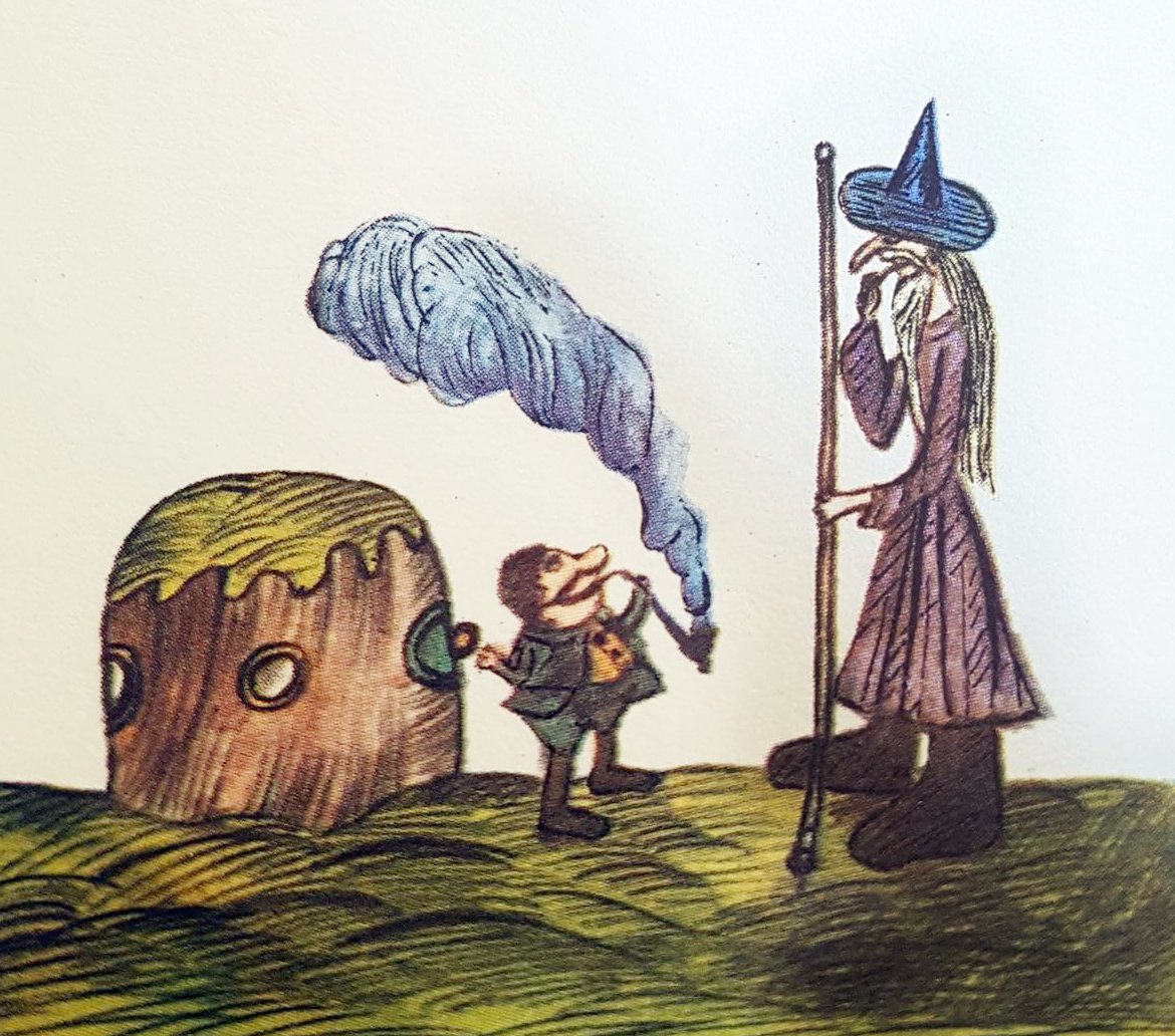 Čaroděj Gandalf a hobit Bilbo Pytlík na cestě za dobrodružstvím.