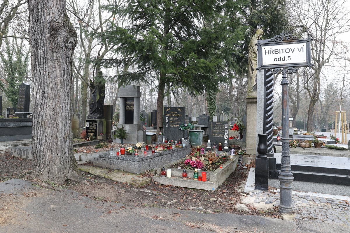 Hrob Jiřího Schelingera na Olšanech