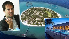 Ostrov Velaa, na kterém český miliardář Šmejc zřídil luxusní hotelový resort