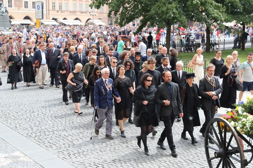 Mše za zesnulého odpůrce totality Jiřího Stránského (†87)