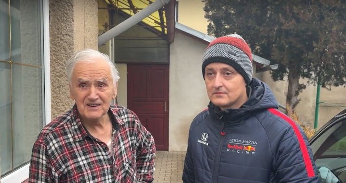 Jiří Svoboda s otcem Jiřím Svobodou starším (prosinec 2025)