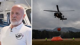 Pilot Vlk hašením požáru v Českém Švýcarsku bez povolení spáchal přestupek: O co všechno měl správně požádat?