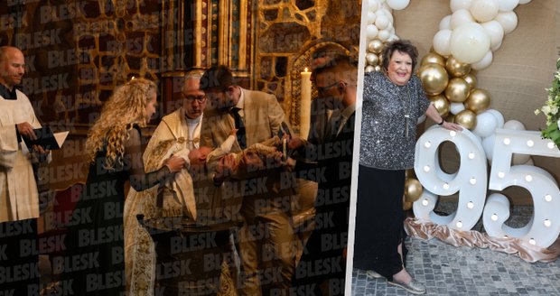 Křest pravnoučka Jiřiny Bohdalové
