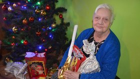 Jiřina Foltýnová (71) by pod stromečkem nenašla nic, nebýt dobrodinců z celého Česka.