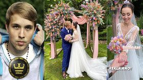 Nejslavnější český youtuber Jirka Král se oženil: Barevná svatba dva měsíce po zásnubách!