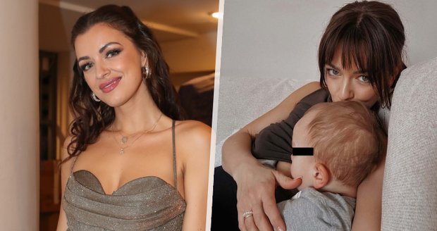 Jitka Boho stále kojí svého synka