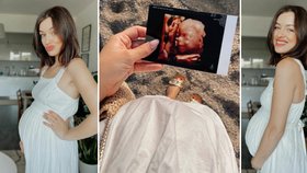 Těhotná Jitka Boho ukázala snímek svého miminka: Holka, nebo kluk? Modelka má jasno!