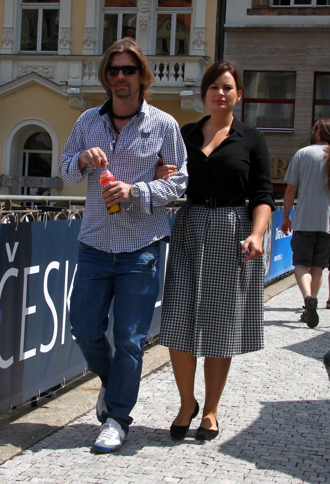 Jitka Čvančarová a Petr Čadek ve Varech v roce 2014