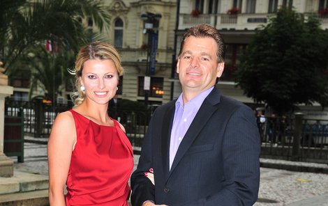 Jitka Kocurová s manželem Tomášem Abrahamem.