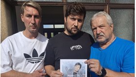 Synové Ondřej a Aleš s tátou Vincencem