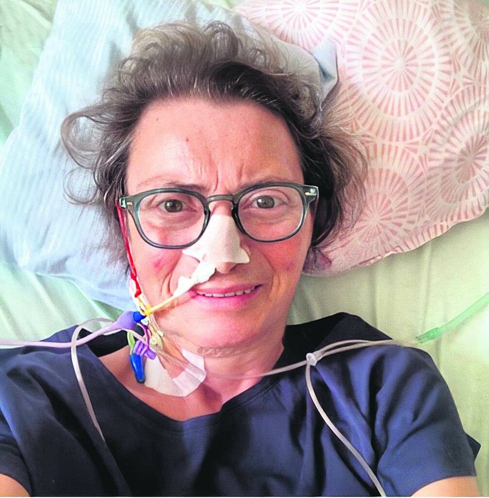 Jitka Němcová v nemocnici