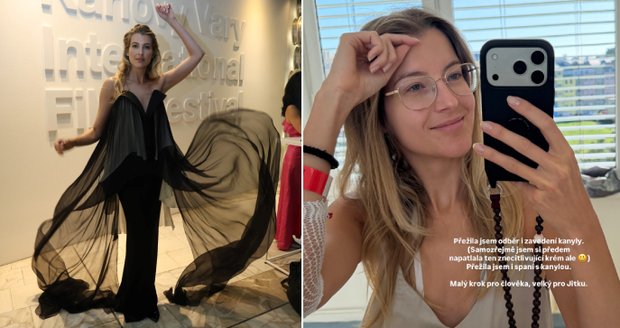 Modelka Jitka Nováčková v nemocnici