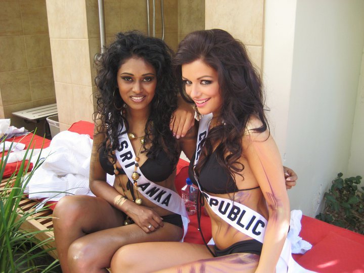 Česká Miss s Miss Srí Lanka v Las Vegas