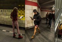 Metro obsadili naháči! Přehlídka spoďárů zaskočila cestující