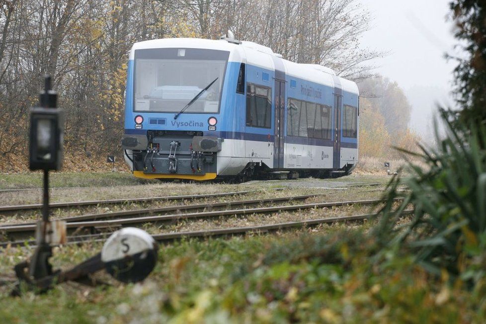 Motorový vůz 841 Stadler RS1 v Humpolci