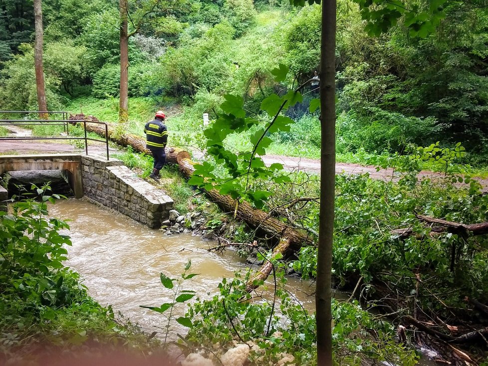 Řádění bouřek v jižních Čechách (28.6.2022)