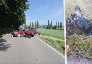 Dvě tragické nehody na jihu Čech během několika hodin: Zemřeli dva motorkáři