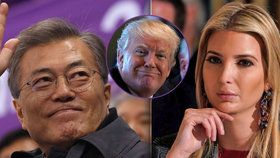 Uvítání jak pro královnu. Jihokorejci doufají, že Ivanka Trumpová přivede otce ke Kimovi