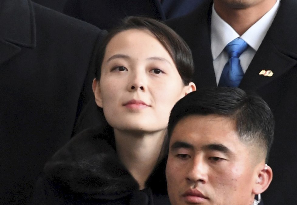 Sestra severokorejského vůdce Kim Jo-čong po příjezdu do Jižní Korey.