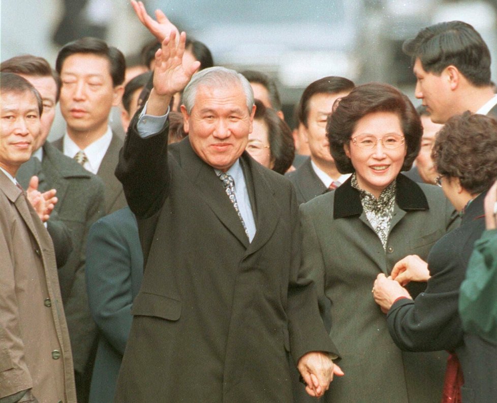 Ro Tche-u po propuštění z vězení v roce 1997.