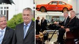 Zeman s Gauckem ve Škodovce: Vyzkoušel i velký vůz pro velké muže