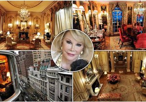 Bydlení slavných: Pohádkový byt po zesnulé Joan Rivers přijde zájemce na stamiliony!