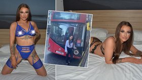 Sexy brunetka Jodie Leigh Foxová z anglického Brentwoodu v hrabství Essex je nejvíce sexy autobusačkou na světě.