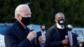 Volby v USA: Joe Biden s Barackem Obamou