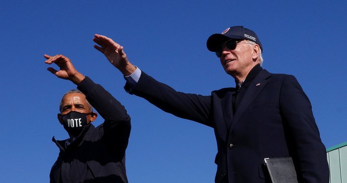 Volby v USA: Joe Biden s Barackem Obamou