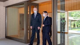 Prezident USA Biden a císař Naruhito při schůzce v Tokiu (23.5.2022)