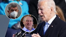 Prezident Miloš Zeman i premiér Andrej Babiš (ANO) gratulovali Joeu Bidenovi k převzetí Bílého domu.