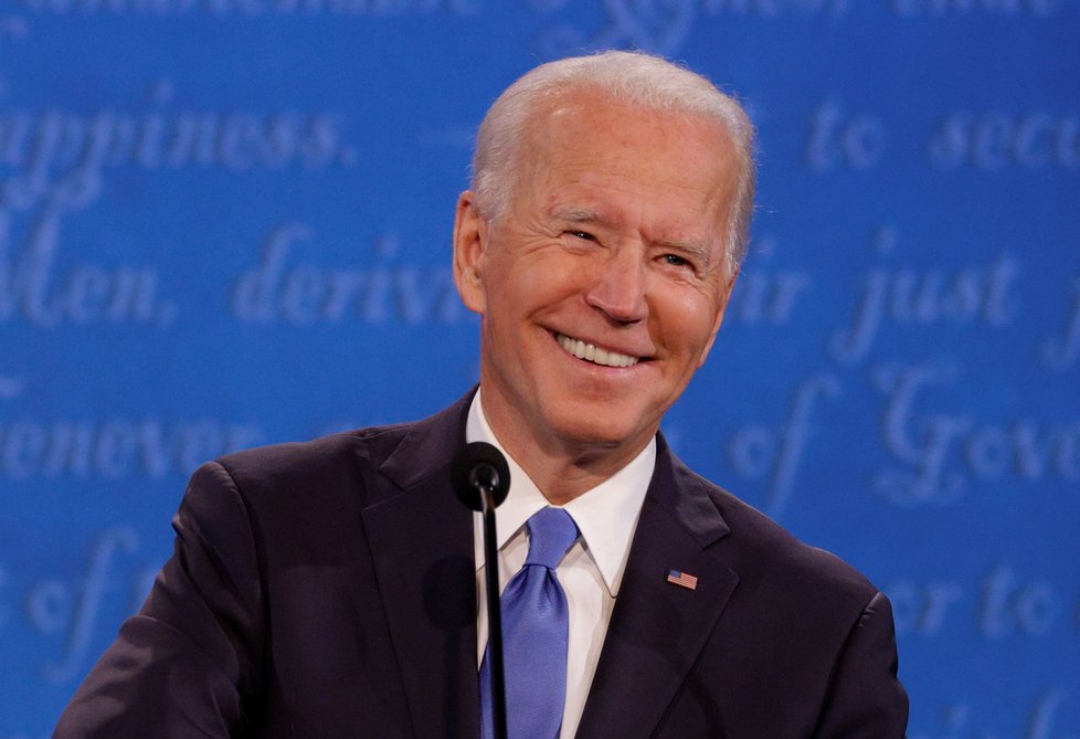 Trumpův rival Joe Biden během poslední debaty před volbami (23. 10. 2020)