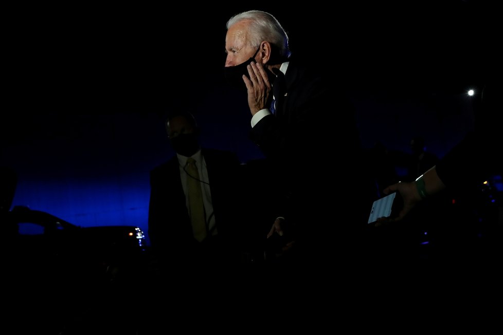 Trumpův rival Joe Biden během poslední debaty před volbami (23. 10. 2020)