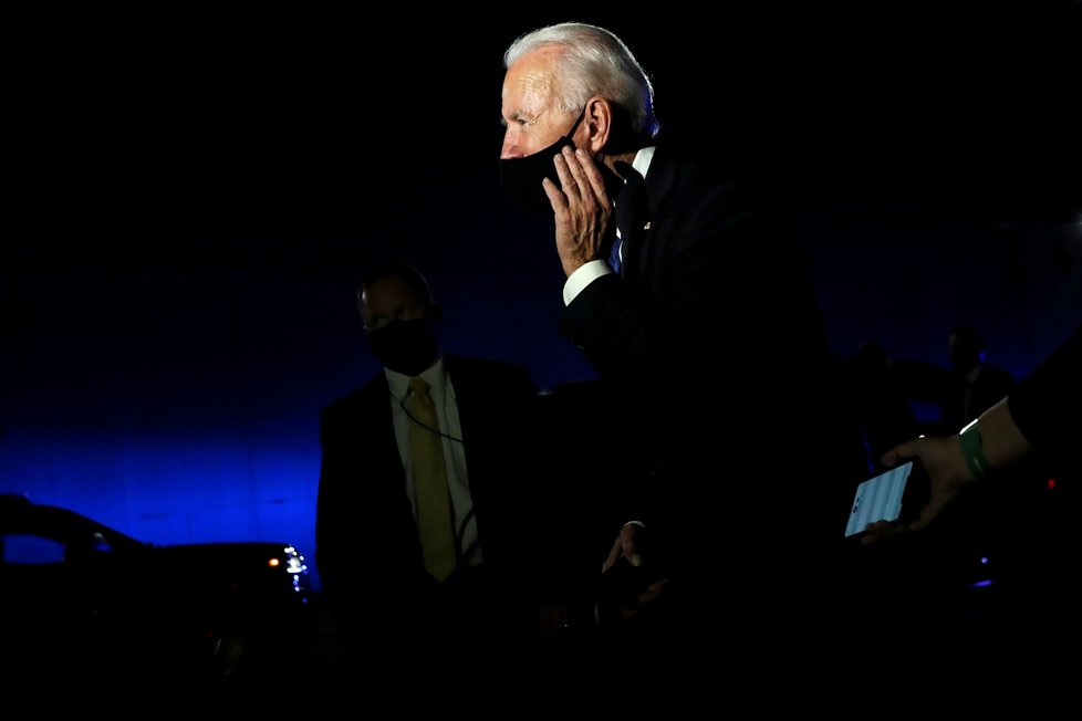 Trumpův rival Joe Biden během poslední debaty před volbami (23. 10. 2020)