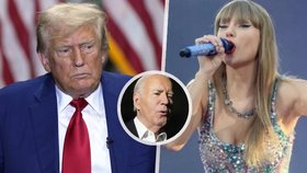 Donald Trump si utrhl ostudu s Taylor Swiftovou. A ostrý projev Joea Bidena.