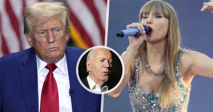 Donald Trump si utrhl ostudu s Taylor Swiftovou. A ostrý projev Joea Bidena.