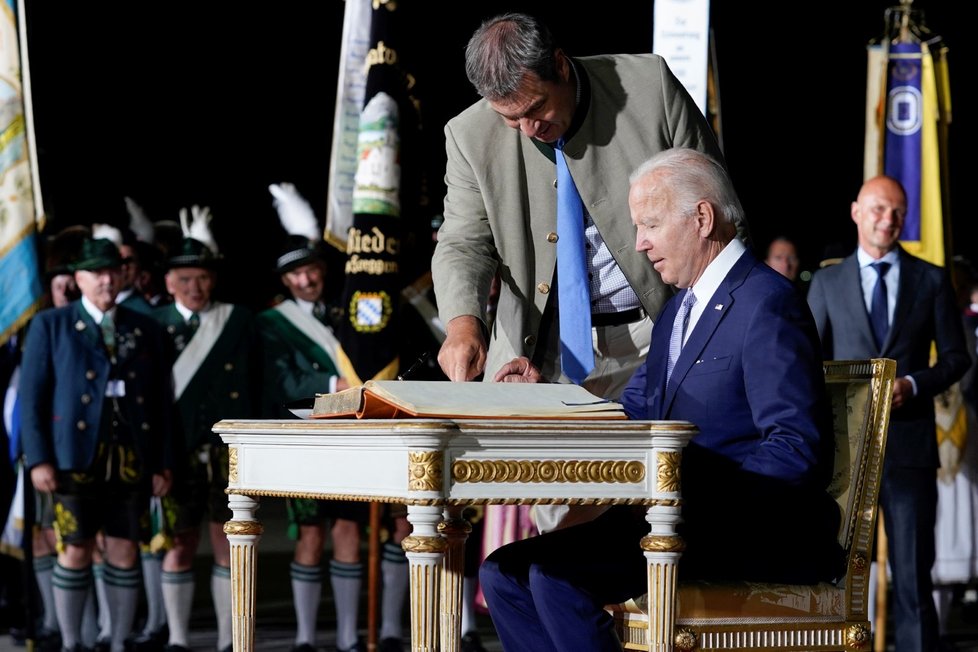 Americký prezident Joe Biden na summitu G7 v Německu (26.6.2022)