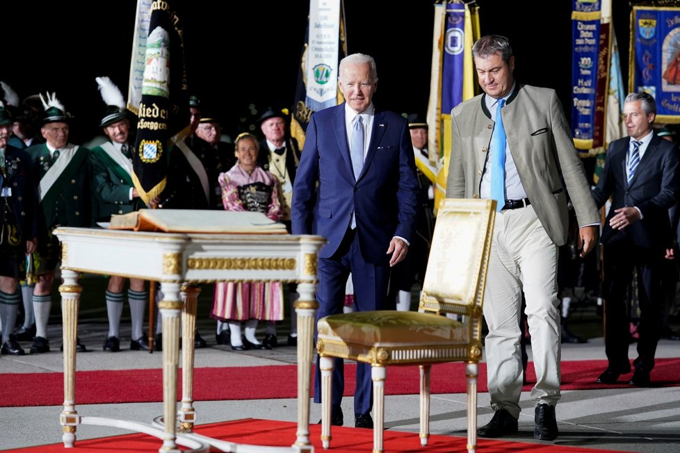 Americký prezident Joe Biden na summitu G7 v Německu (26.6.2022)